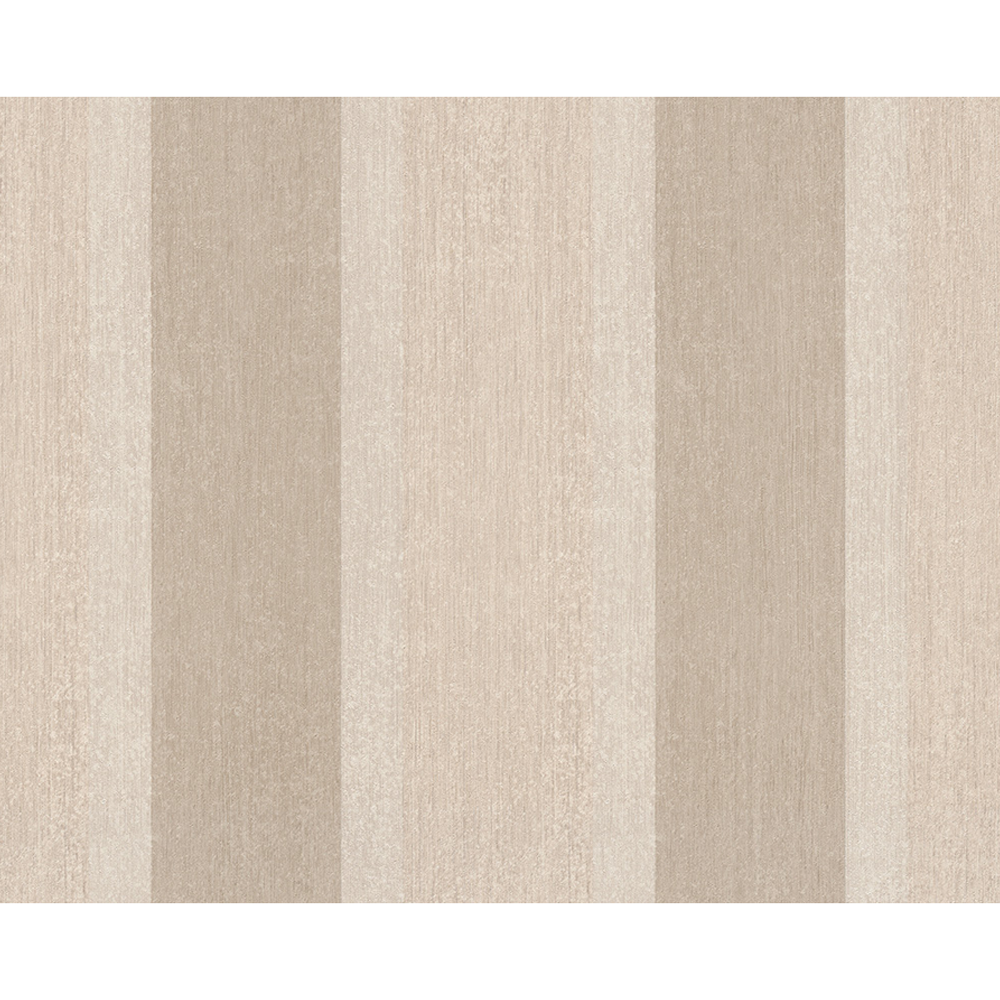 Vliestapete Bohemian Streifen Beige Metallic X M