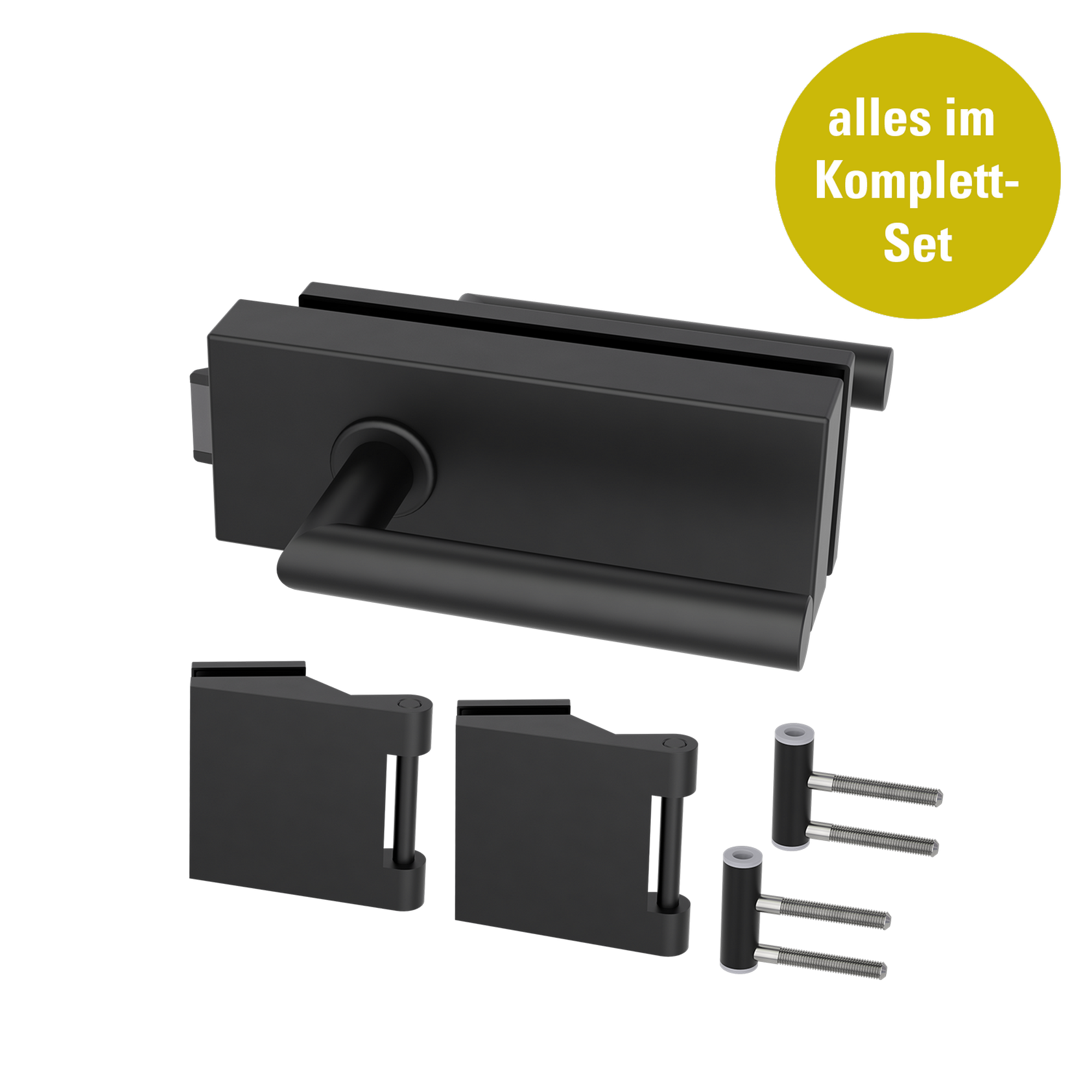 Glastür-Set 'Nova 682 SKS 61' schwarz 83,4 x 197,2 cm, rechts + product picture