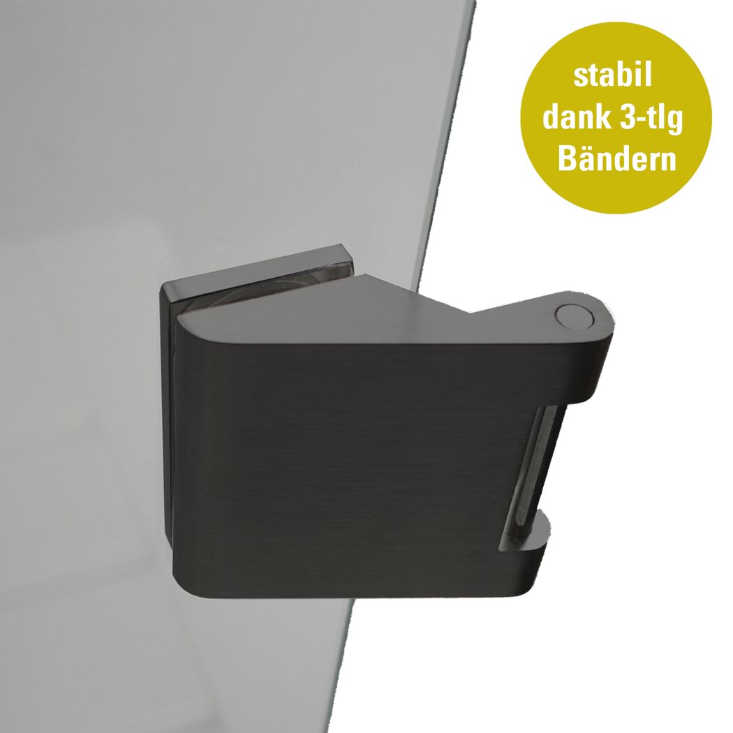 Schwarzes Duschtürband