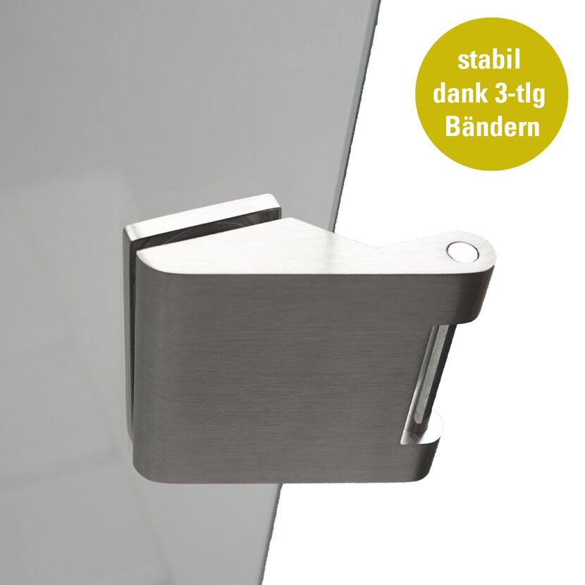 Stabiles Glasdrehtür-Scharnier