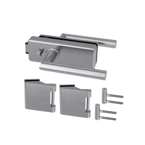 WC-Glastürbeschlagsgarnitur 'Nova 61 Smart' Aluminium