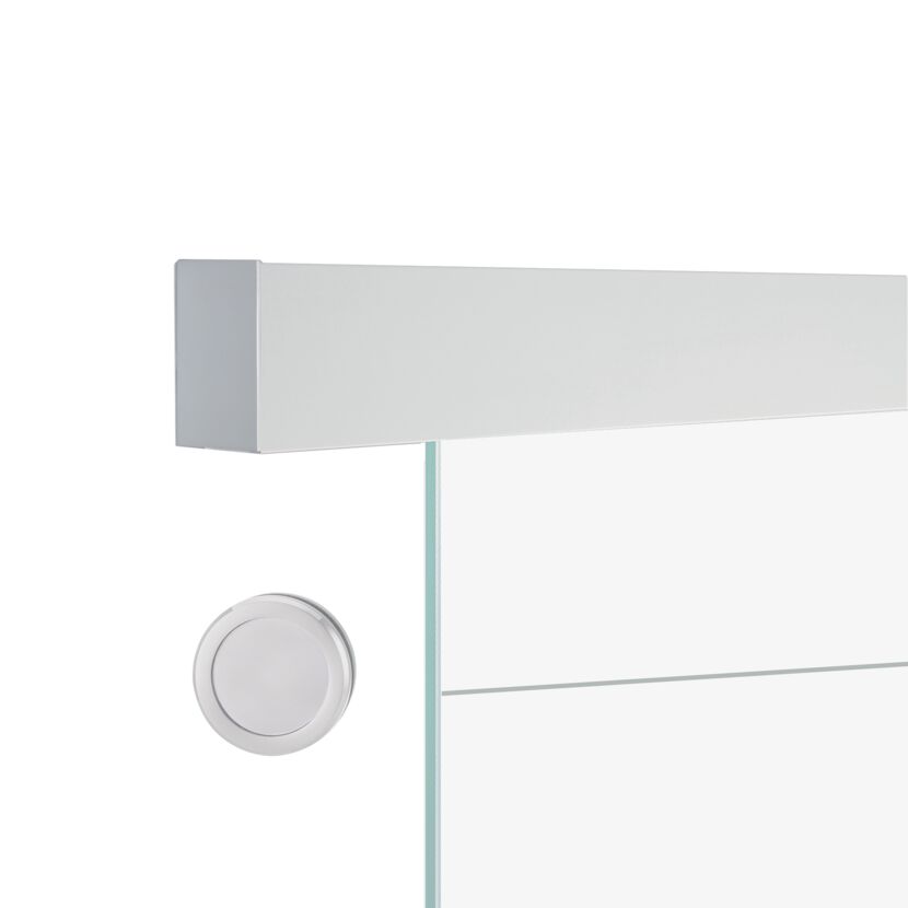 Schiebetür-Set 'Nova 503_406' Glas teilmattiert 93,5 x 205,8 cm