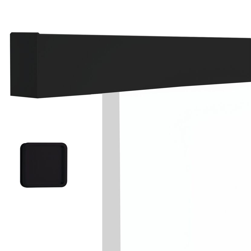 Schiebetür-Set 'Ontario' schwarz weiß 93,5 x 205,8 cm