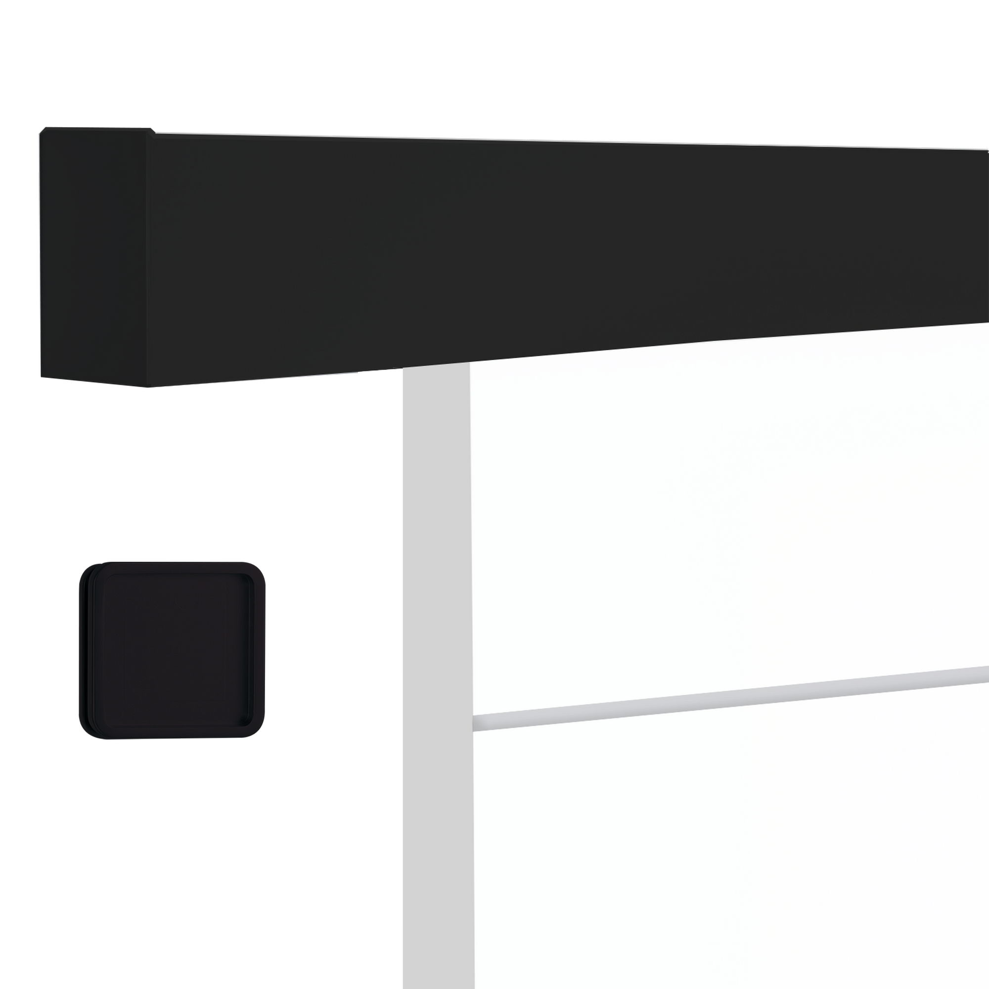 Schiebetür 'Ontario' schwarz weiß 93,5 x 205,8 cm + product picture
