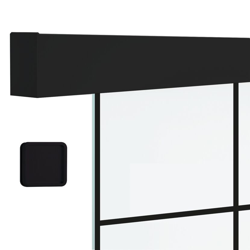Schiebetür-Set 'Nova 684' Glas matt 93,5 x 205,8 cm