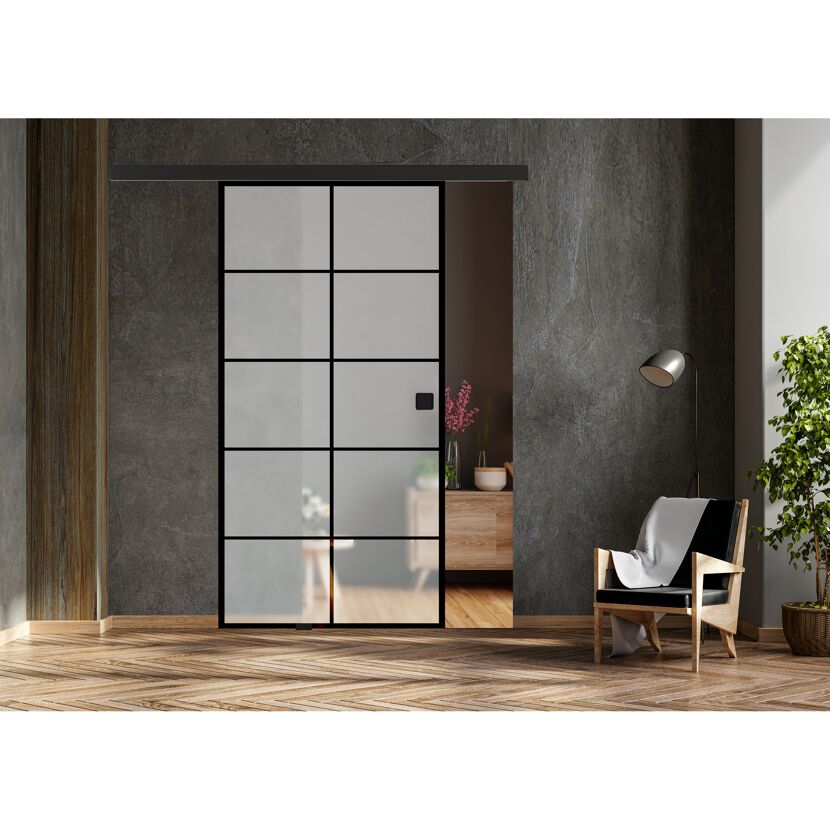 Schiebetür-Set 'Nova 684' Glas matt 93,5 x 205,8 cm