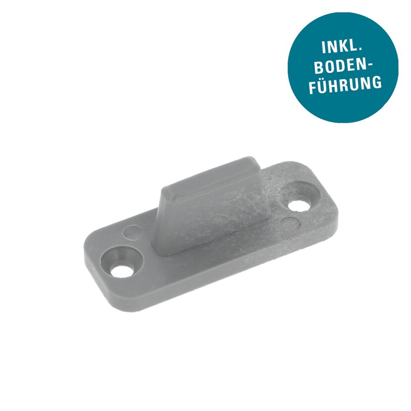 Grauer Türstopper