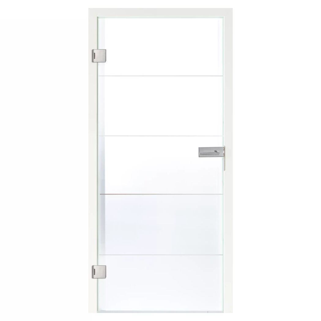 Glastür Siebdruck 197,2 x 70,9 x 0,8 cm links 64/04N-E