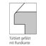 Türblatt gefalzt mit Rundkante