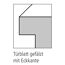 Türblatt gefalzt mit Eckkante