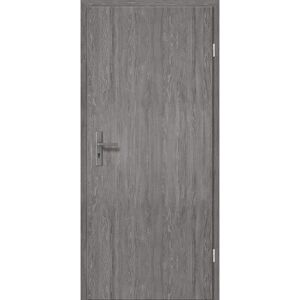 Wohnungstür 'Klimaklasse 2' Grigio Eiche 198,5 x 86 cm, Rechtsanschlag