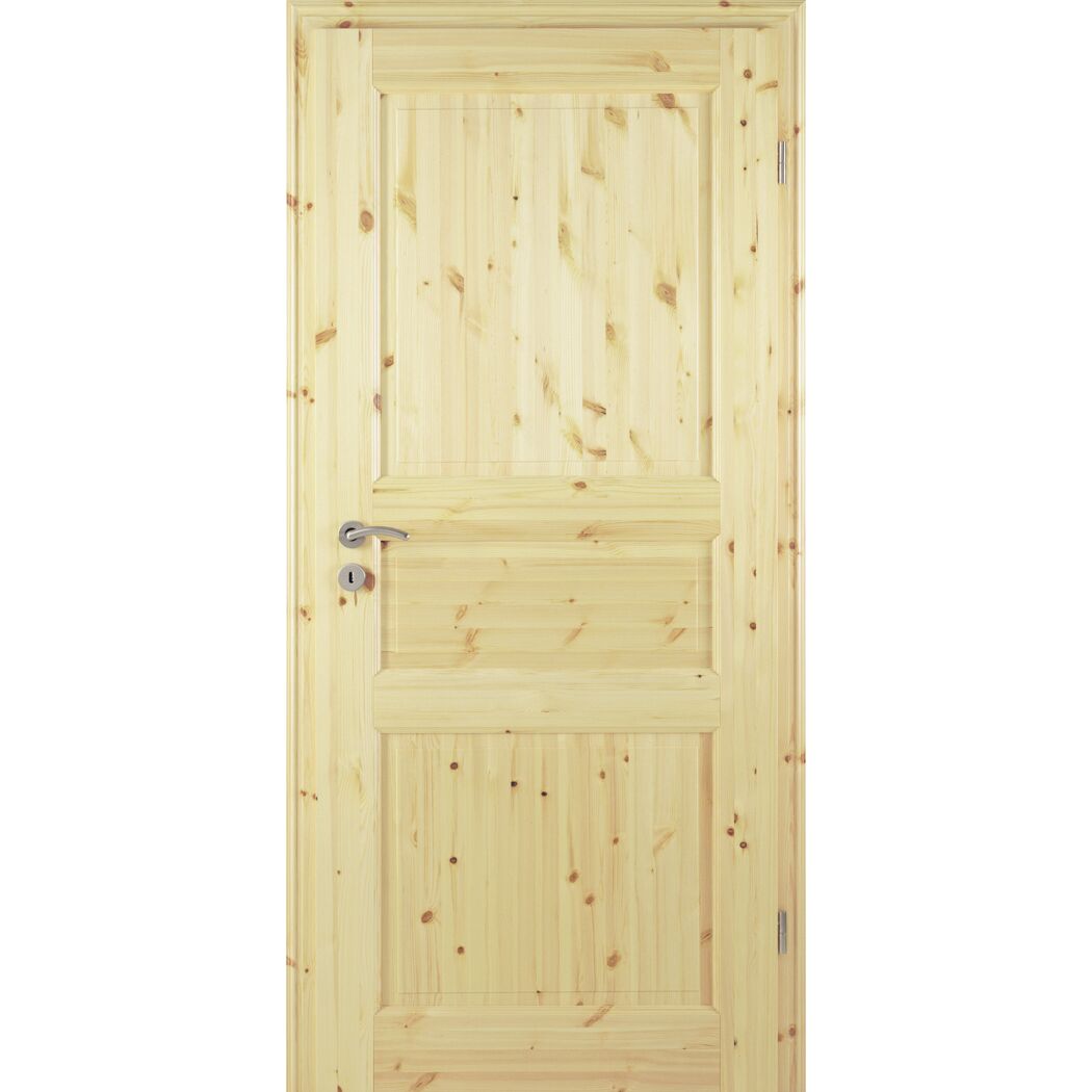 Helle Holztür mit Klinke