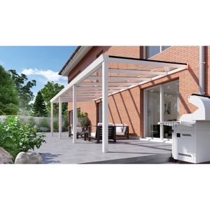 Terrassenüberdachung 'Easy Edition' Glas klar, weiß 700 x 300 cm