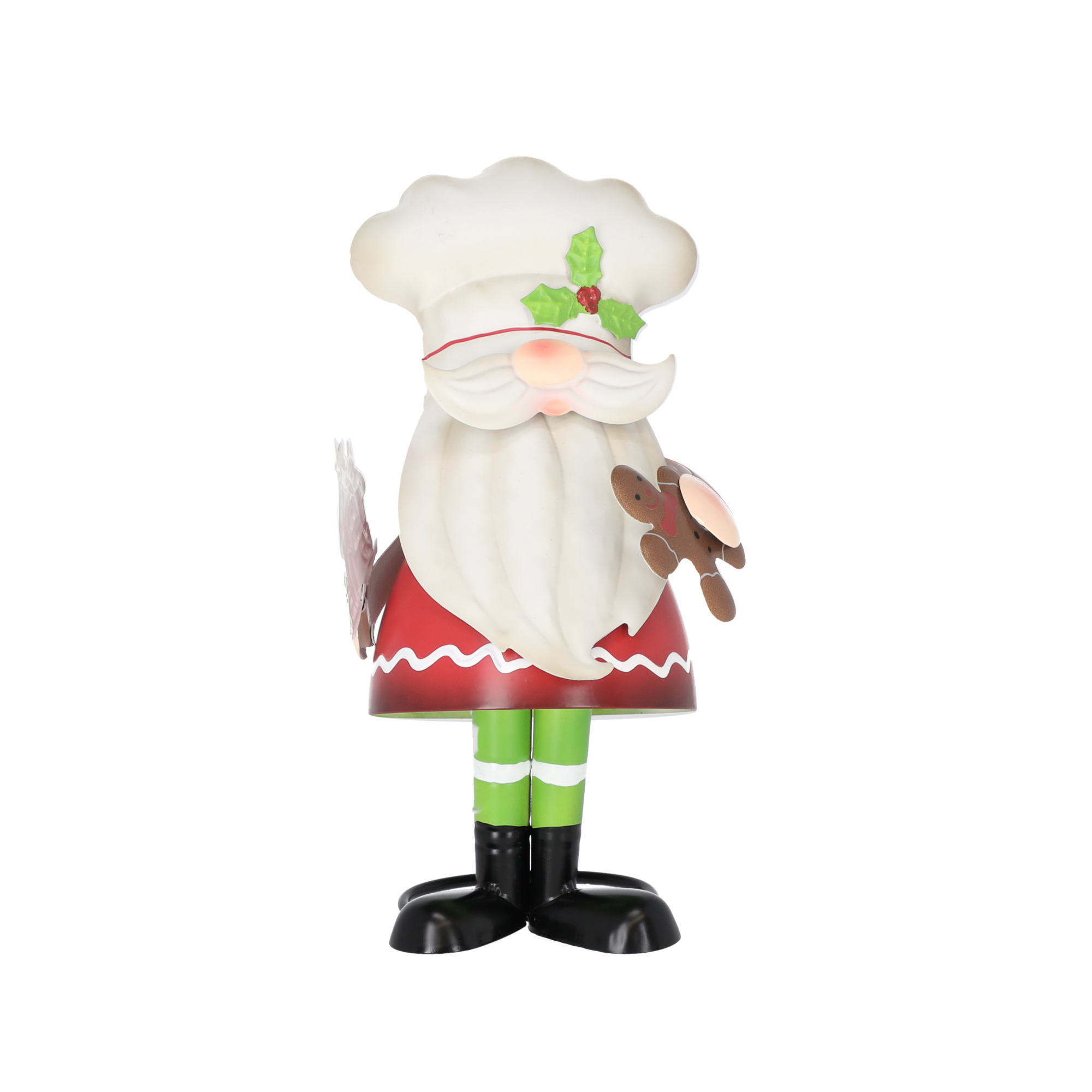 Dekofigur Santa mit  Lebkuchen 31 cm