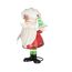 Dekofigur Santa mit Tanne 31 cm