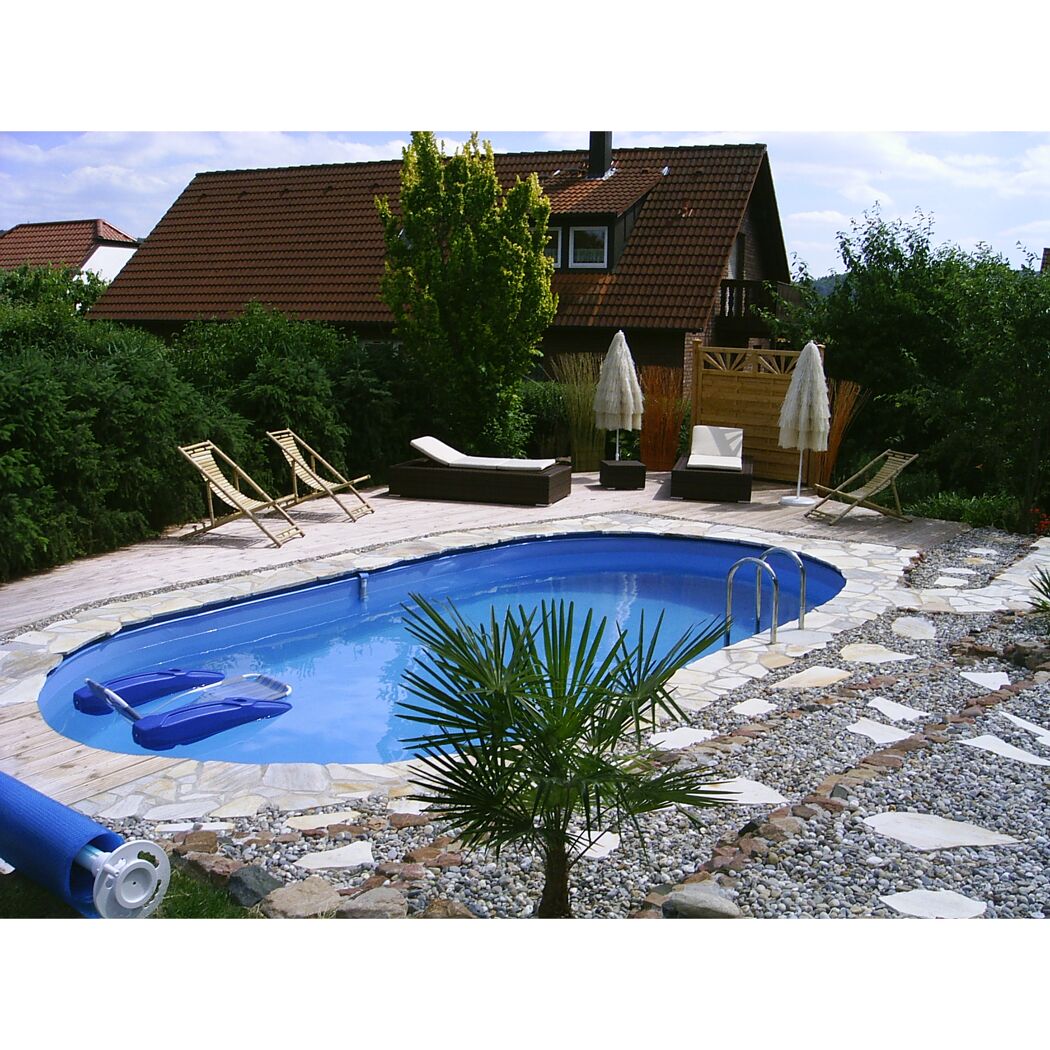 Stahlwandpool Set 'Exklusiv FIDSCHI' weiß 600 x 320 x 150 cm