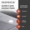 Inselhaube 'CH44099GISAM' Glas/Edelstahl 90 cm