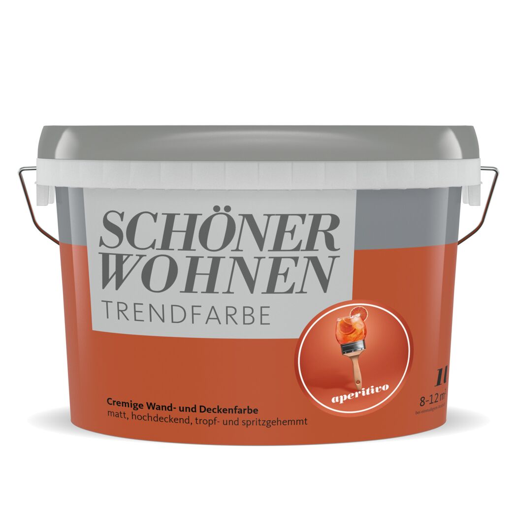 Trendfarbe 'Aperitivo' orange matt 1 l