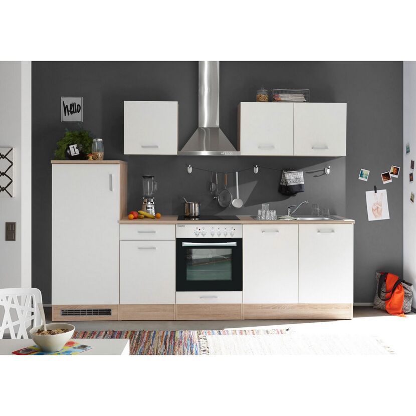 Moderne Einbauküche in weiß