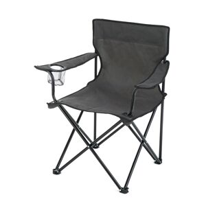 Campingstuhl klappbar anthrazit 70,5 x 80,5 x 51 cm