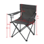 Campingstuhl klappbar anthrazit 70,5 x 80,5 x 51 cm
