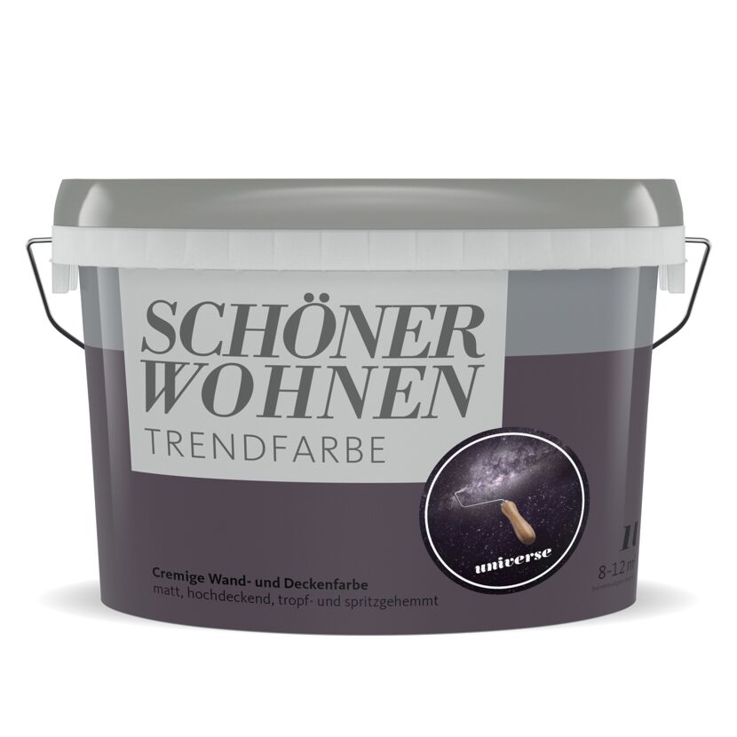 Trendfarbe 'Universe' schwarzviolett matt 1 l