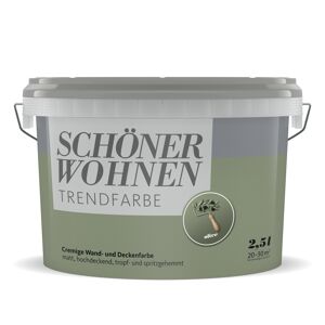 Trendfarbe 'Olive' grün matt 2,5 l