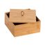 Offene Bambusbox mit Deckel