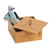 Bambusbox mit Bürste und Tuch