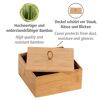Offene Bambusbox mit Deckel