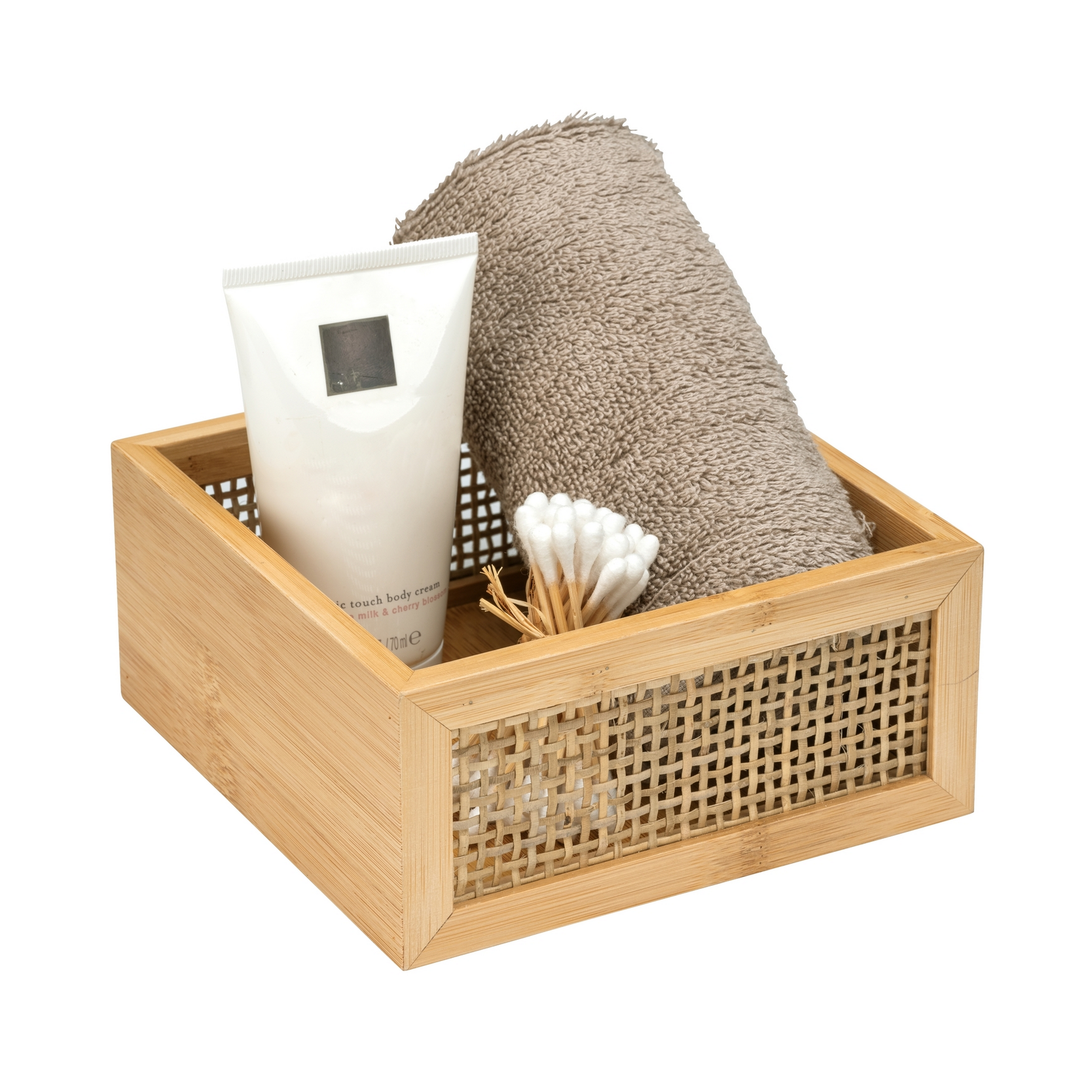 Ablagebox 'Allegre' Bambus/Rattan 15 x 15 x 7 cm + product picture