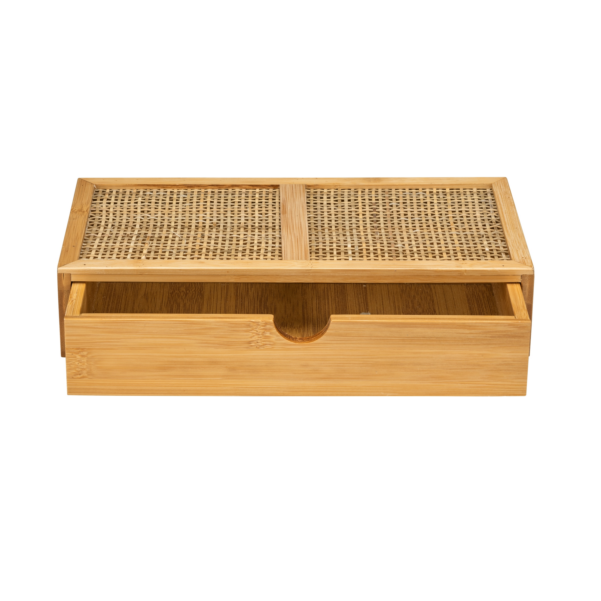 Ablagebox 'Allegre' Bambus/Rattan mit Schublade 28 x 14 x 6 cm + product picture