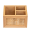 Ablagebox 'Allegre' Bambus/Rattan mit 3 Fächern 12 x 9 x 8,5 cm