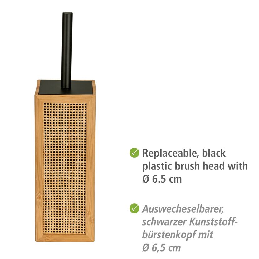 Toilettenbürste mit Bambusbehälter