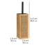 WC-Garnitur 'Allegre' Bambus/Rattan