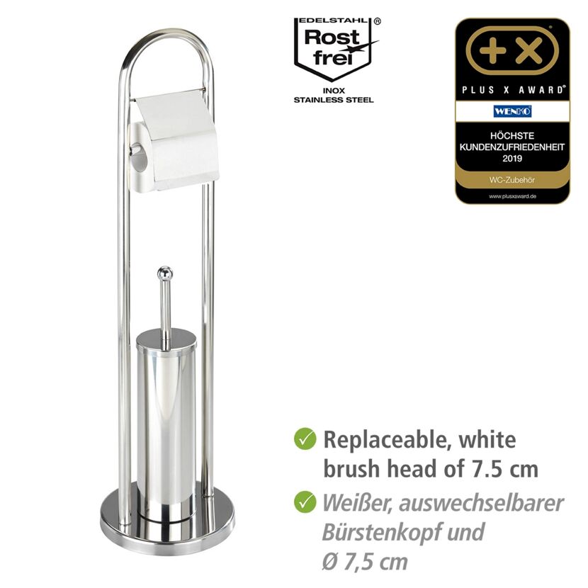 Stand-WC-Garnitur mit Toilettenbürste