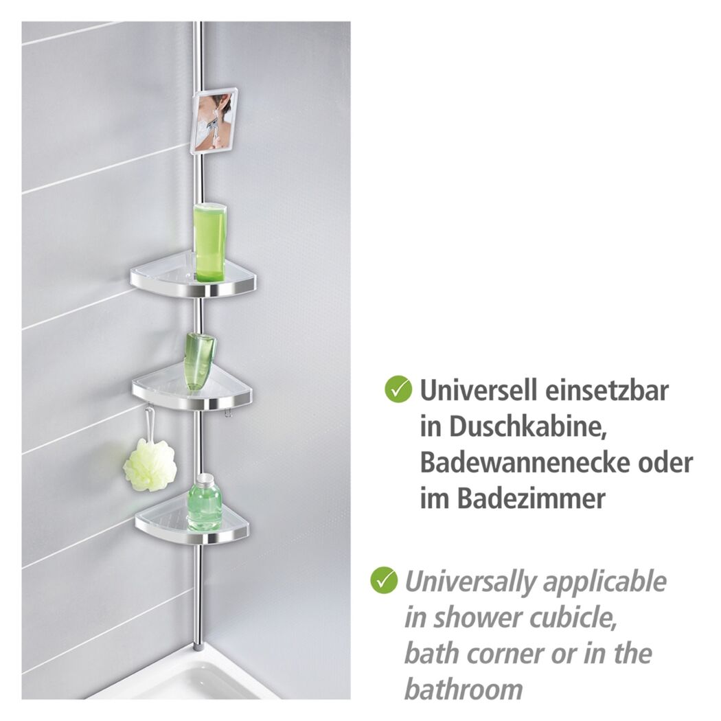 Duschecke mit drei Ablagen