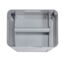 Leerer Toilettenpapierhalter aus Metall
