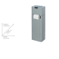 Stand WC-Garnitur 'Imon' 6-in-1 matt grau mit Ablage