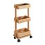 Rollwagen aus Bambus mit drei Etagen