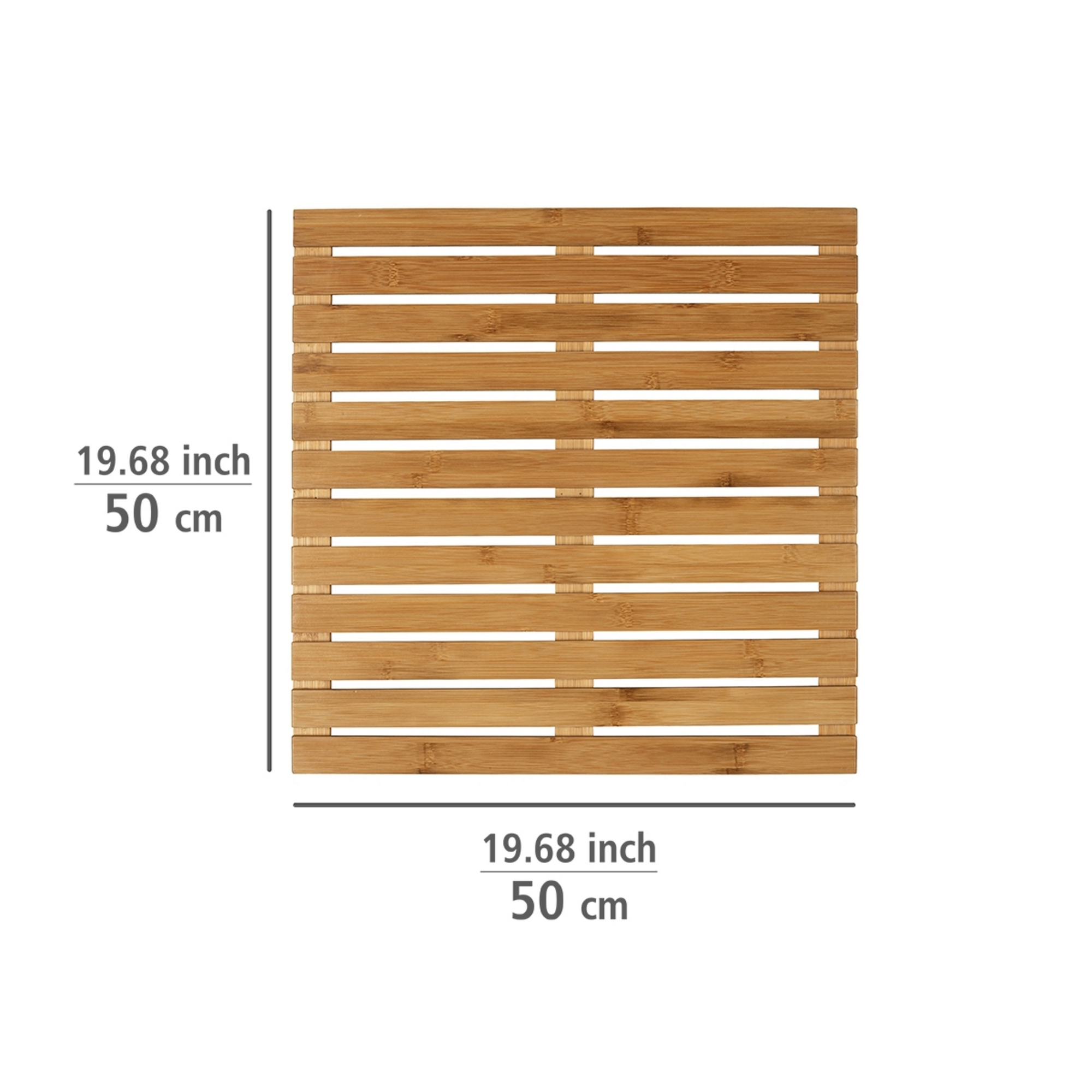 Badematte 'Indoor & Outdoor' Bambus 50 x 50 cm + product picture