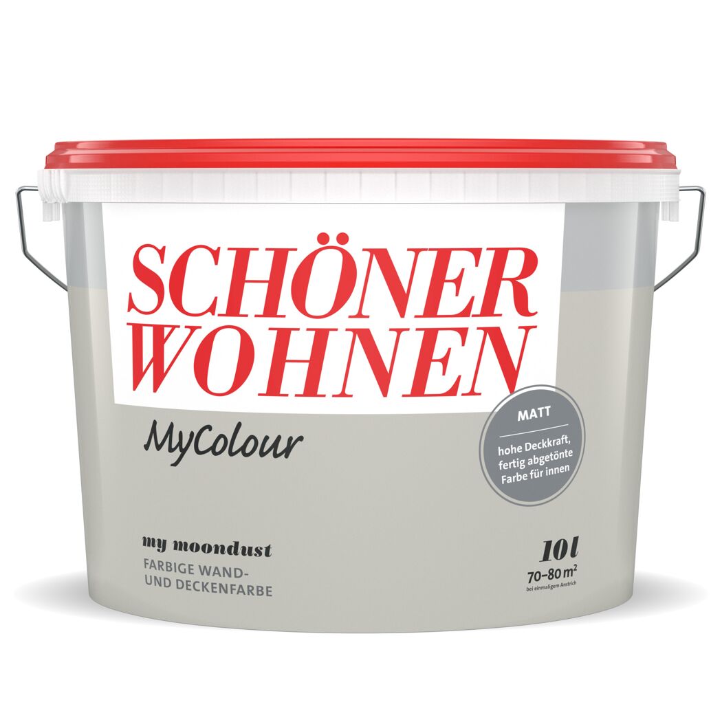 Wandfarbe my colour 'my moondust' hellgrau matt 5 l