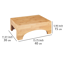 Badschemel 'Bambusa' Bambus 40 x 30 x 15 cm