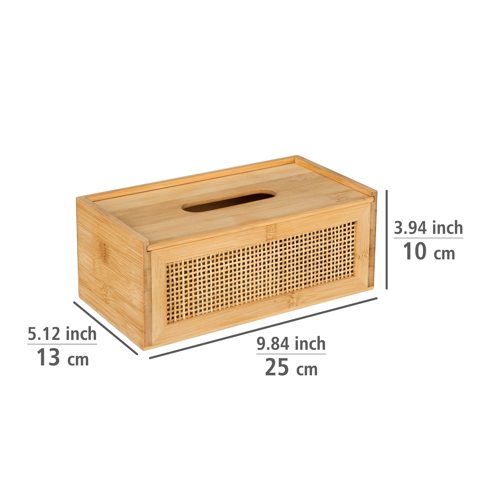 Kosmetiktuchbox 'Allegre' Bambus/Rattan 25 x 13 x 10 cm + product picture