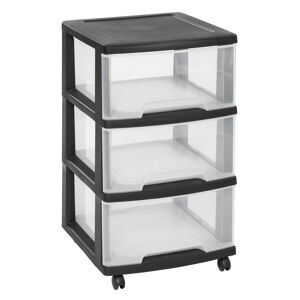 Schubladenturm 'Essentials' auf Rollen mit 3 Schubladen 39 x 67 x 37 cm