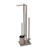 Stand-WC-Garnitur mit Toilettenbürste und Toilettenpapierhalter