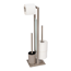 Stand WC-Garnitur 'Rivalta' 3-in-1 taupe Standfuß aus Glas