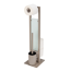 Stand WC-Garnitur 'Rivalta' 3-in-1 taupe Standfuß aus Glas