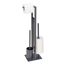 Stand WC-Garnitur 'Rivalta' 3-in-1 grau Standfuß aus Glas