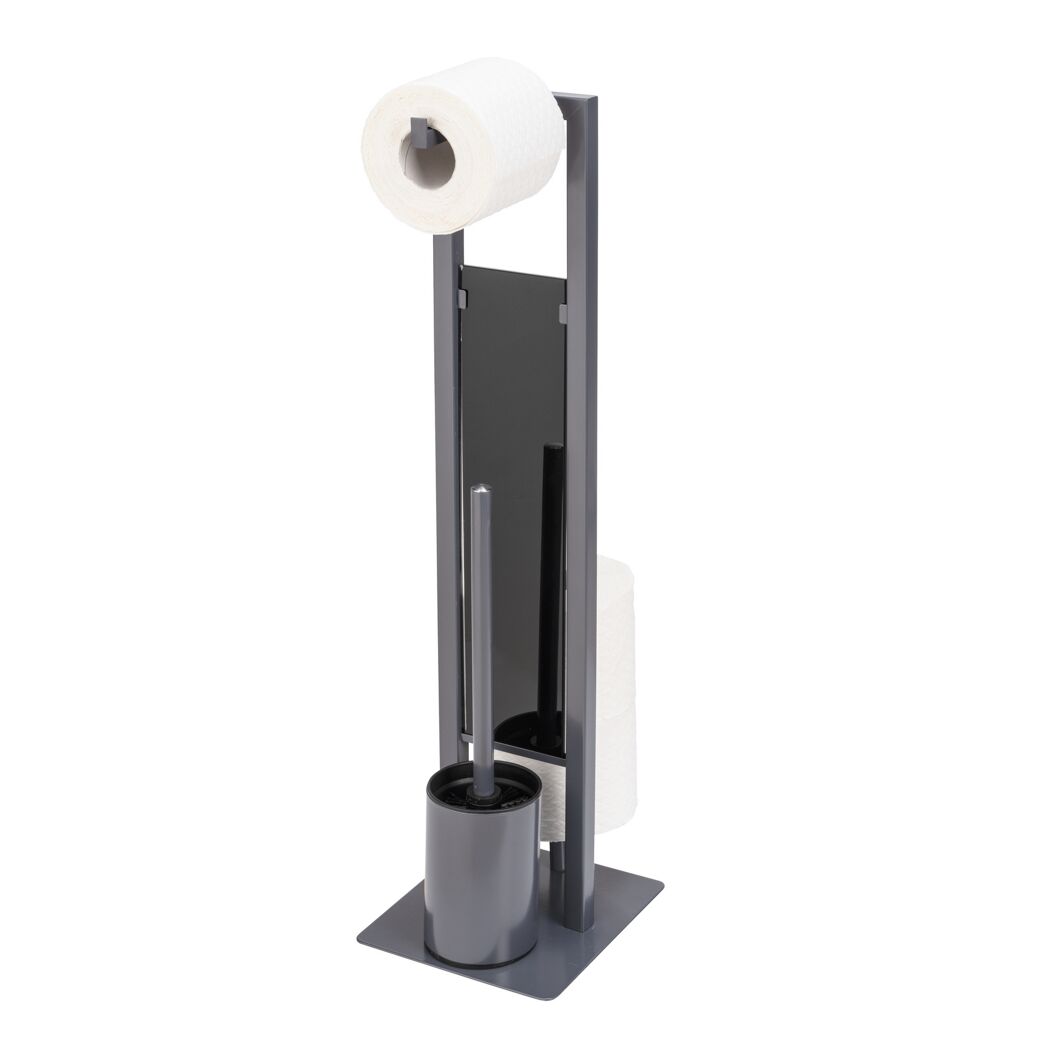 Stand-WC-Garnitur mit Toilettenbürste